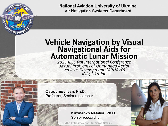Vehicle Navigation by Visual Navigational Aids for Automatic Lunar Mission