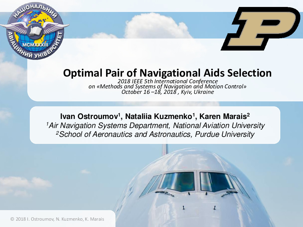 Optimal Pair of Navigational Aids Selection